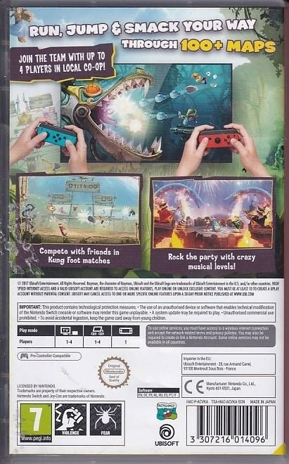 Rayman Legends Definitive Edition - Nintendo Switch spil (A Grade) (Genbrug)